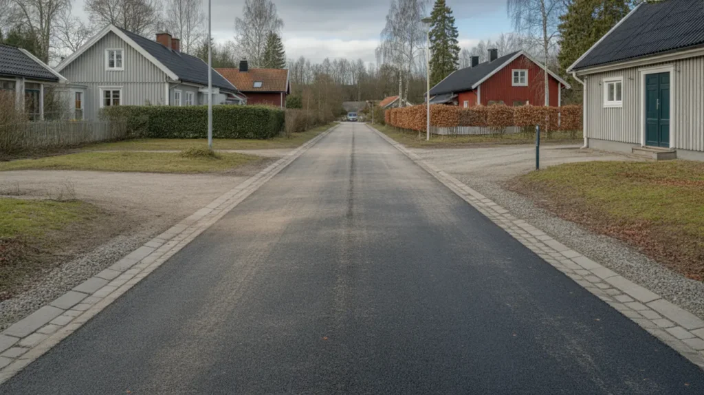 fr sning och ny asfaltbel ggning av samf llighetsv g i stra karup halmstad